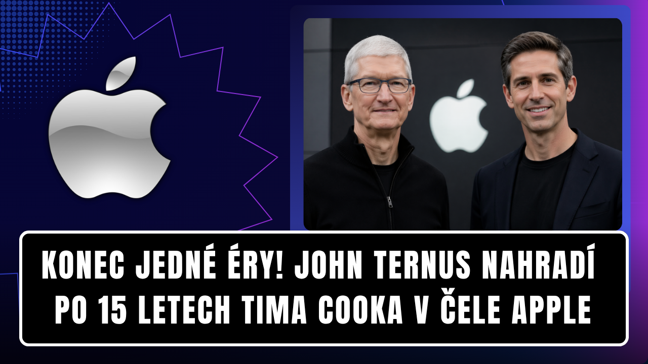 Konec jedné éry! John Ternus nahradí po 15 letech Tima Cooka v čele Apple