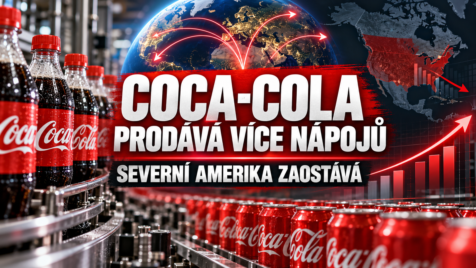 Coca-Cola prodává více nápojů, ale Severní Amerika zaostává