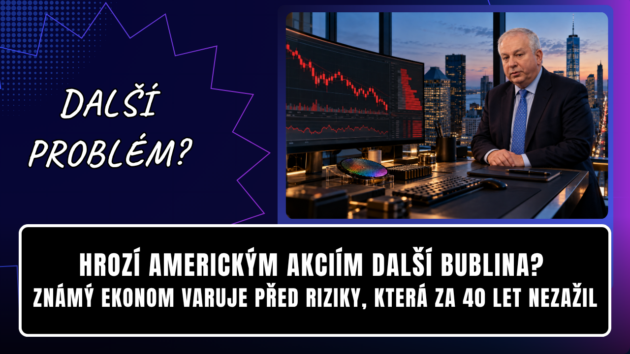 Hrozí americkým akciím další bublina? Známý ekonom varuje před riziky, která za 40 let nezažil