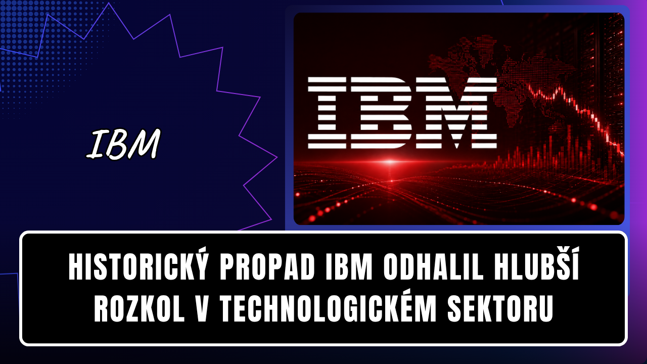 Historický propad IBM odhalil hlubší rozkol v technologickém sektoru
