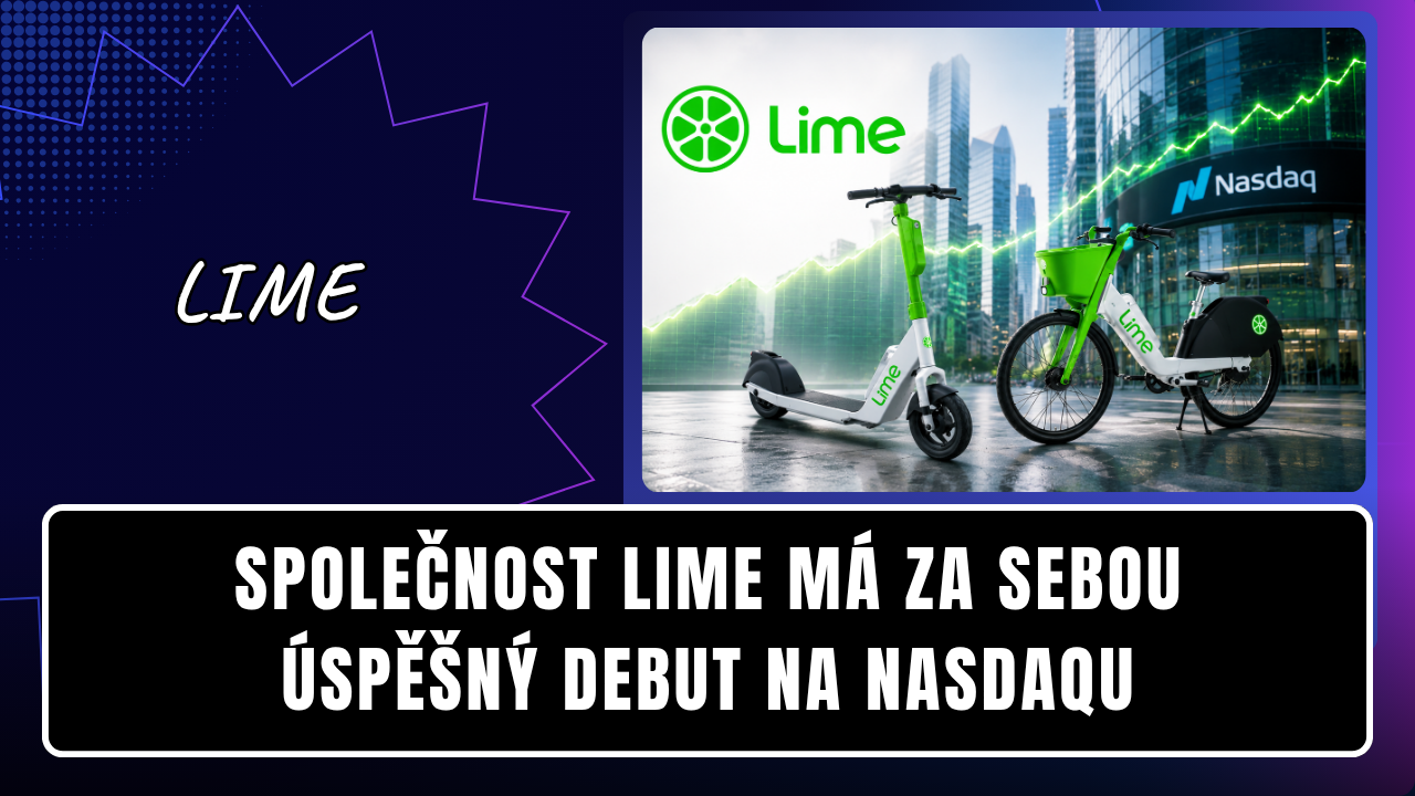 Společnost Lime má za sebou úspěšný debut na Nasdaqu