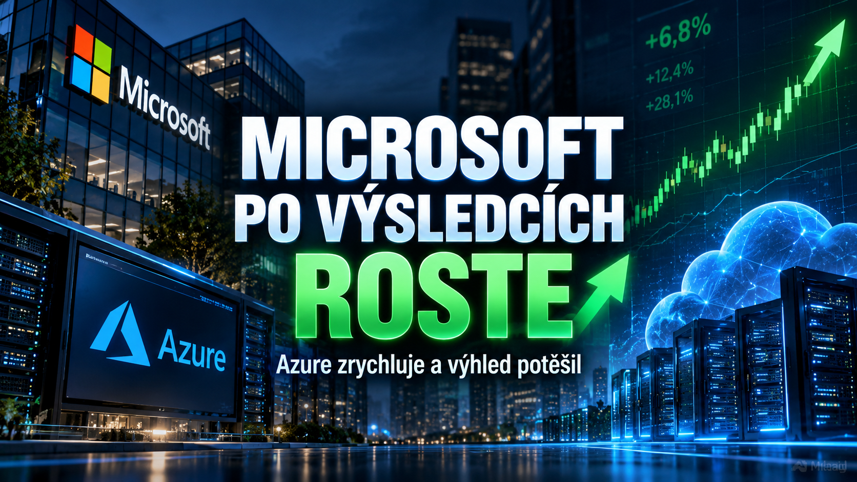 Akcie Microsoftu po výsledcích rostou