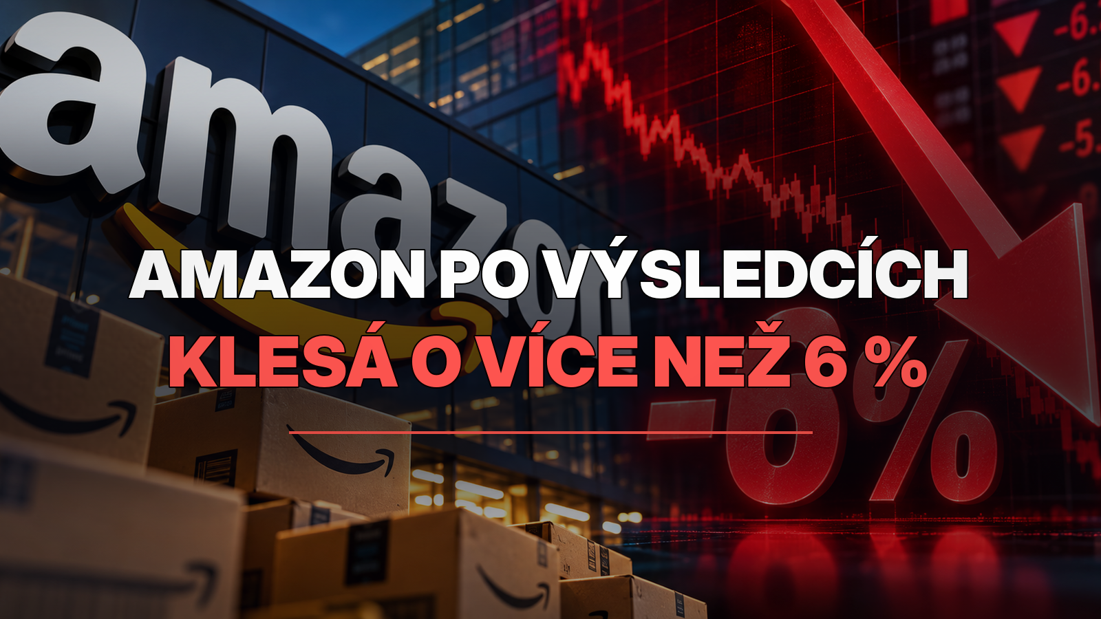 Amazon po výsledcích klesá o více než 6 %