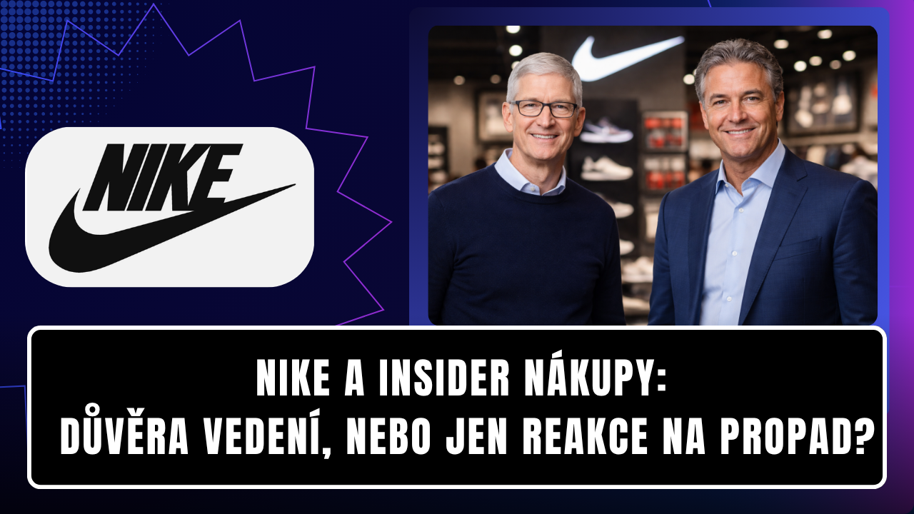 Nike a insider nákupy: : Důvěra vedení, nebo jen reakce na propad?