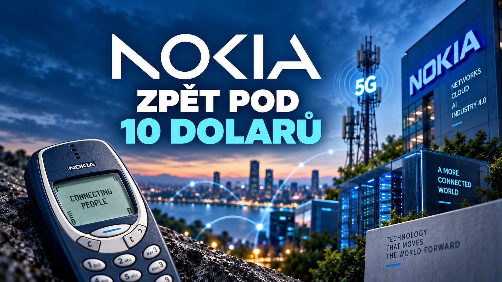 Akcie Nokie se vrátily pod 10 dolarů. Trh znervóznily obavy kolem AI