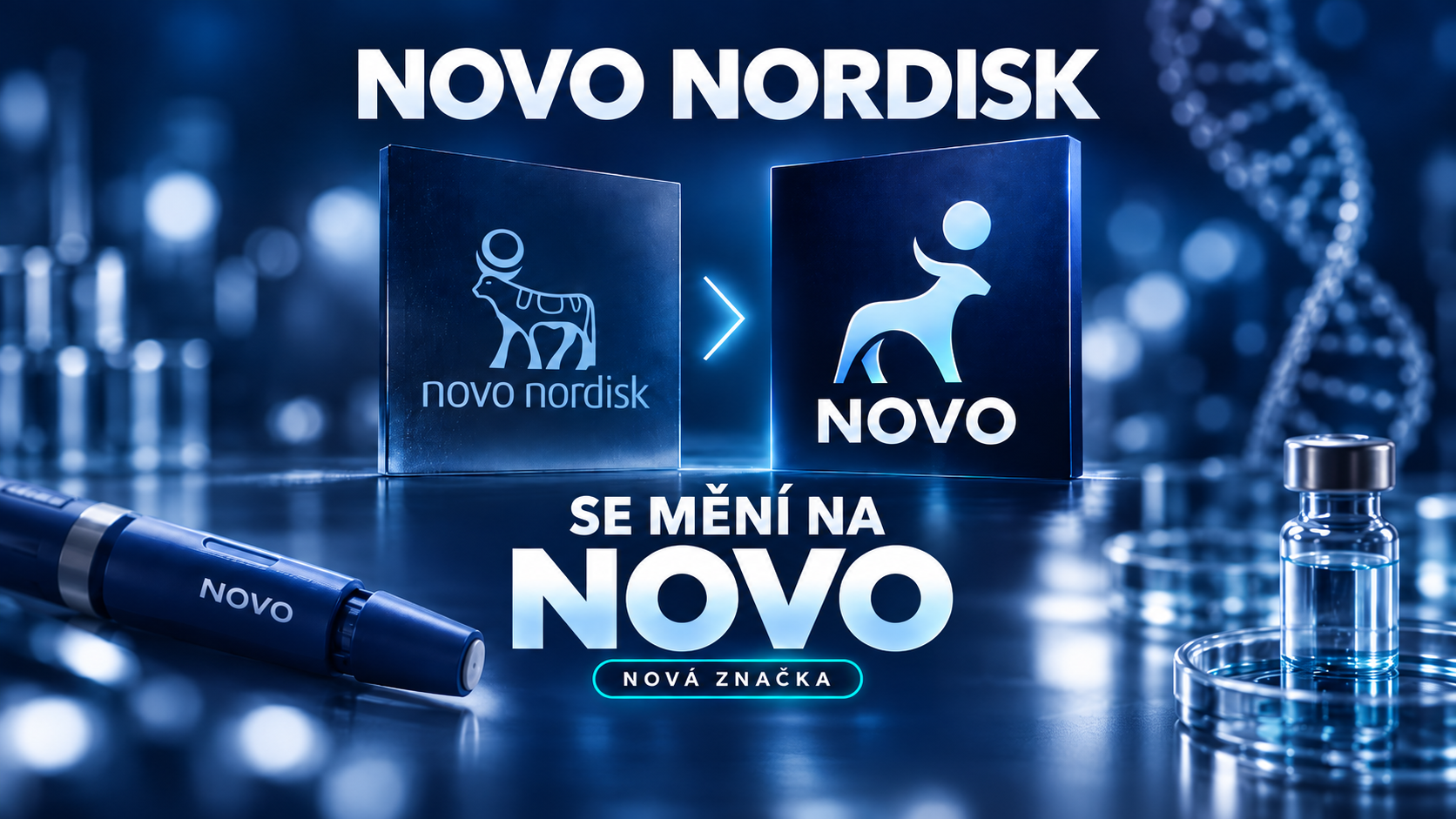 Novo Nordisk mění značku. Nově bude vystupovat jako Novo