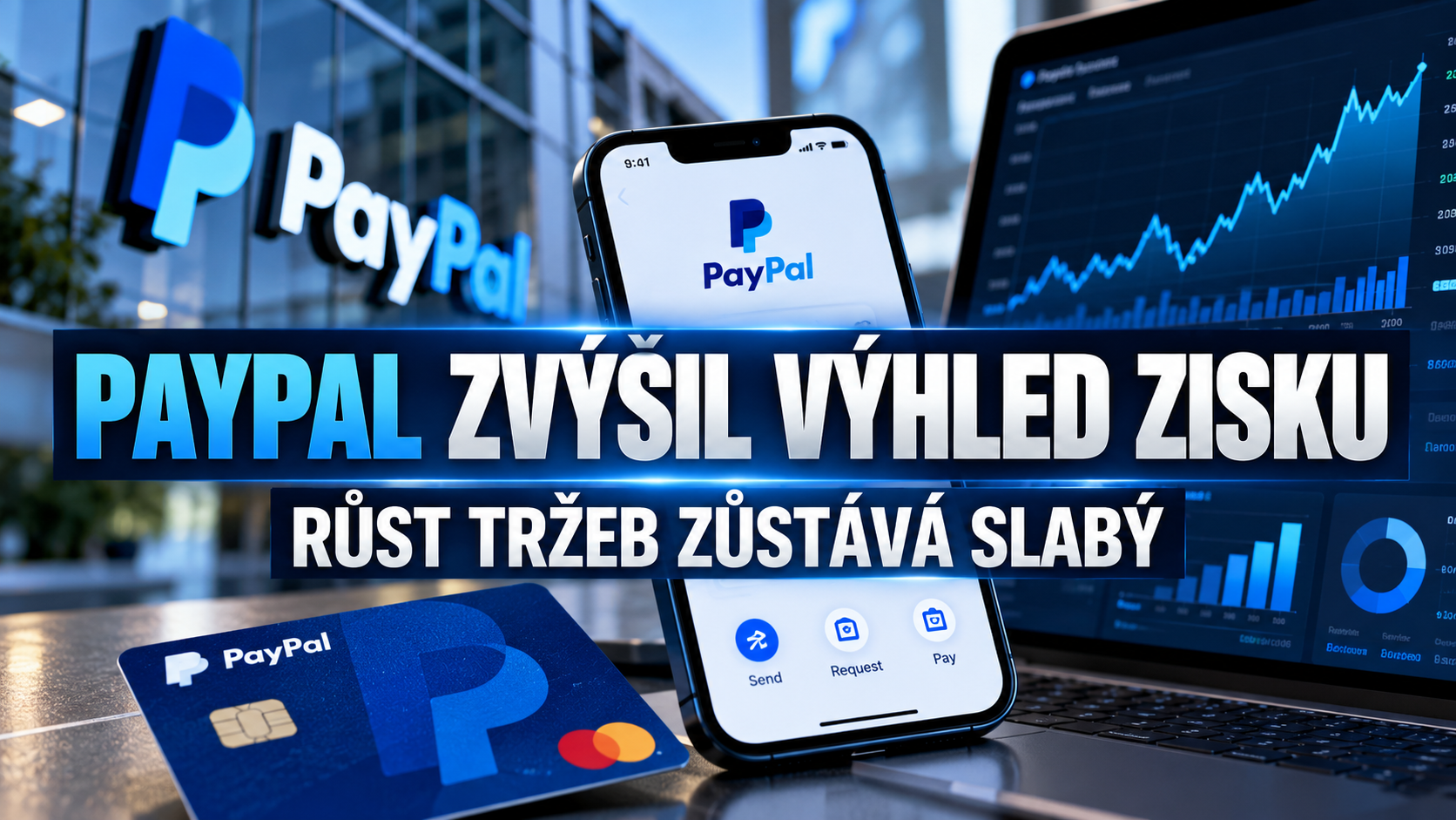 PayPal zvýšil výhled zisku, ale růst tržeb zůstává slabý