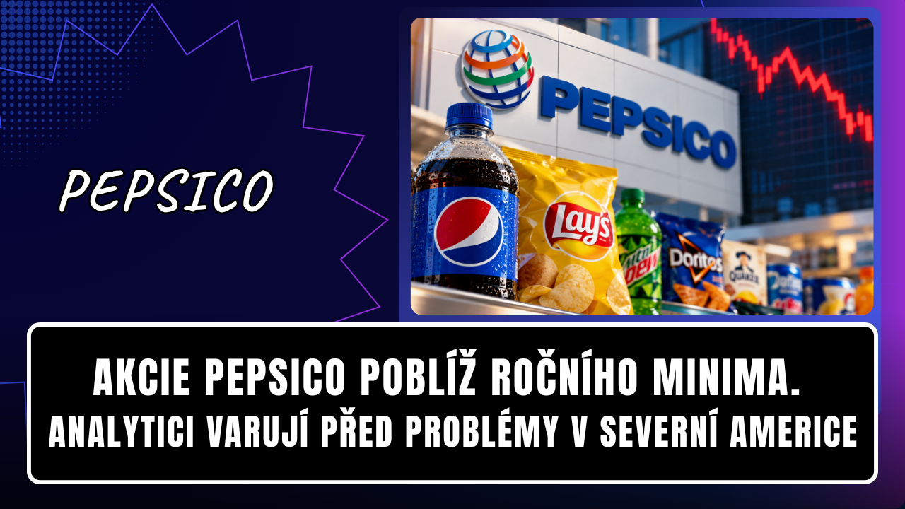 Akcie PepsiCo poblíž ročního minima. Analytici varují před problémy v Severní Americe