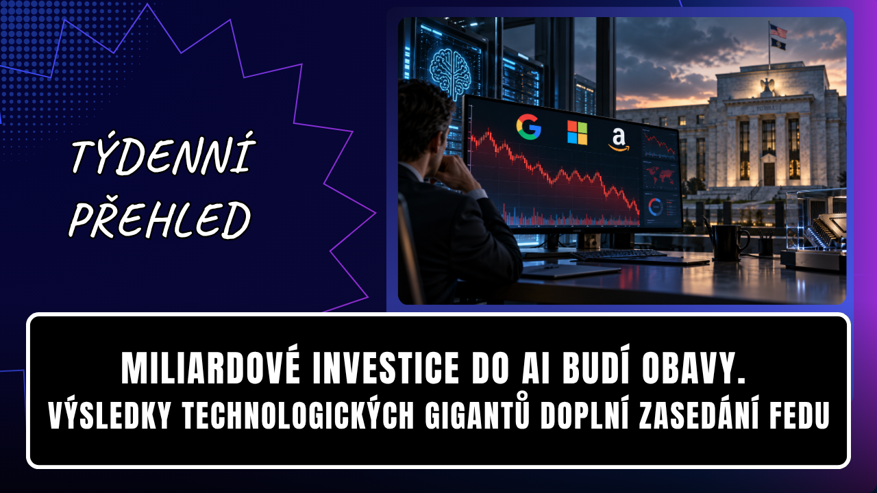 Miliardové investice do AI budí obavy. Výsledky technologických gigantů doplní zasedání Fedu