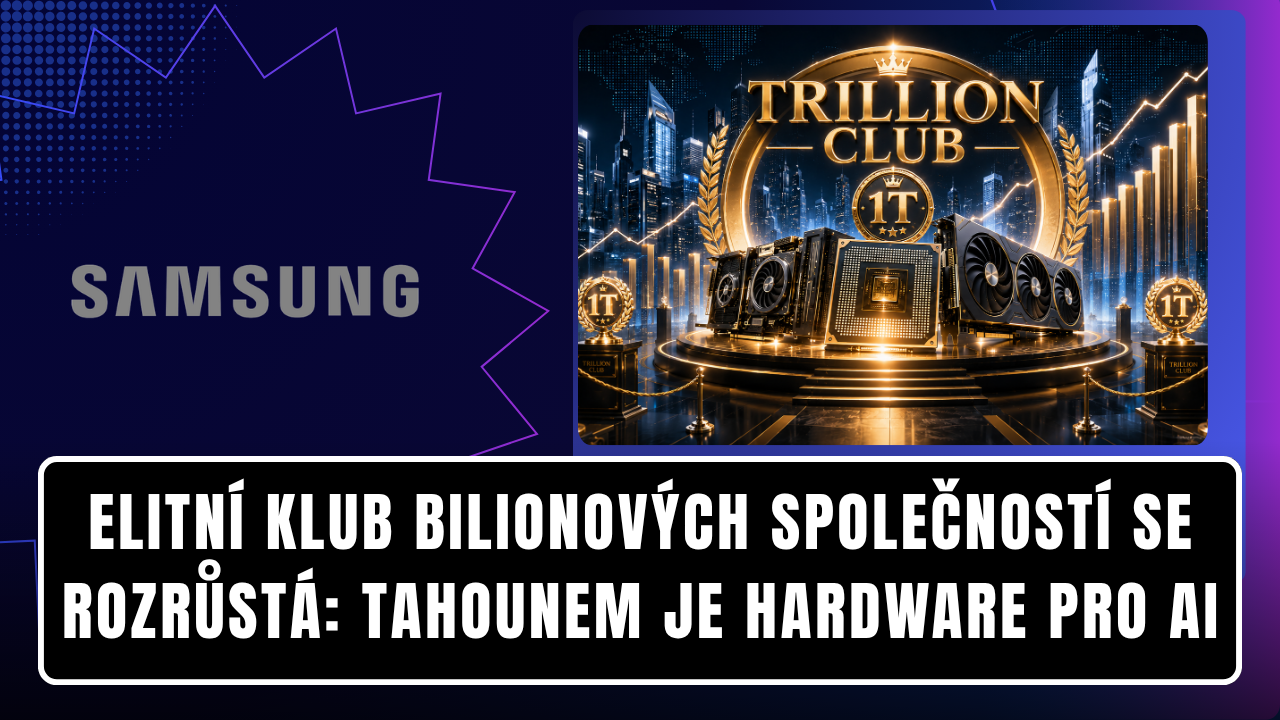Elitní klub bilionových společností se rozrůstá: Tahounem je hardware pro AI