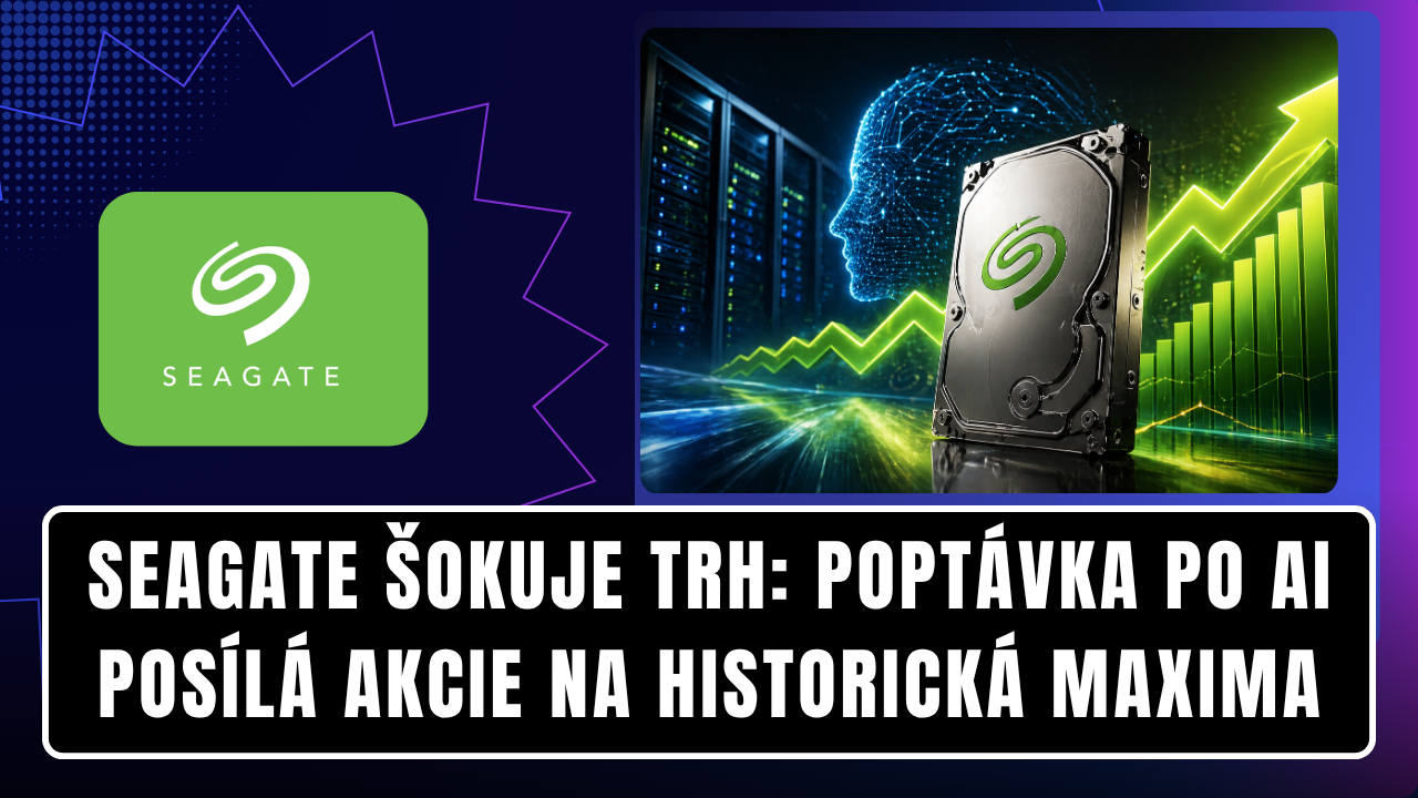 Seagate šokuje trh: Poptávka po AI posílá akcie na historická maxima
