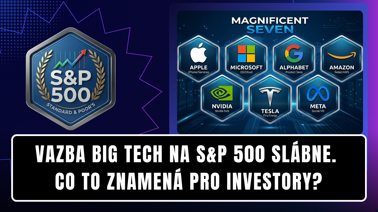 Velké technologické společnosti dostávají novou šanci. Vazba na index S&P 500 se rozpadá