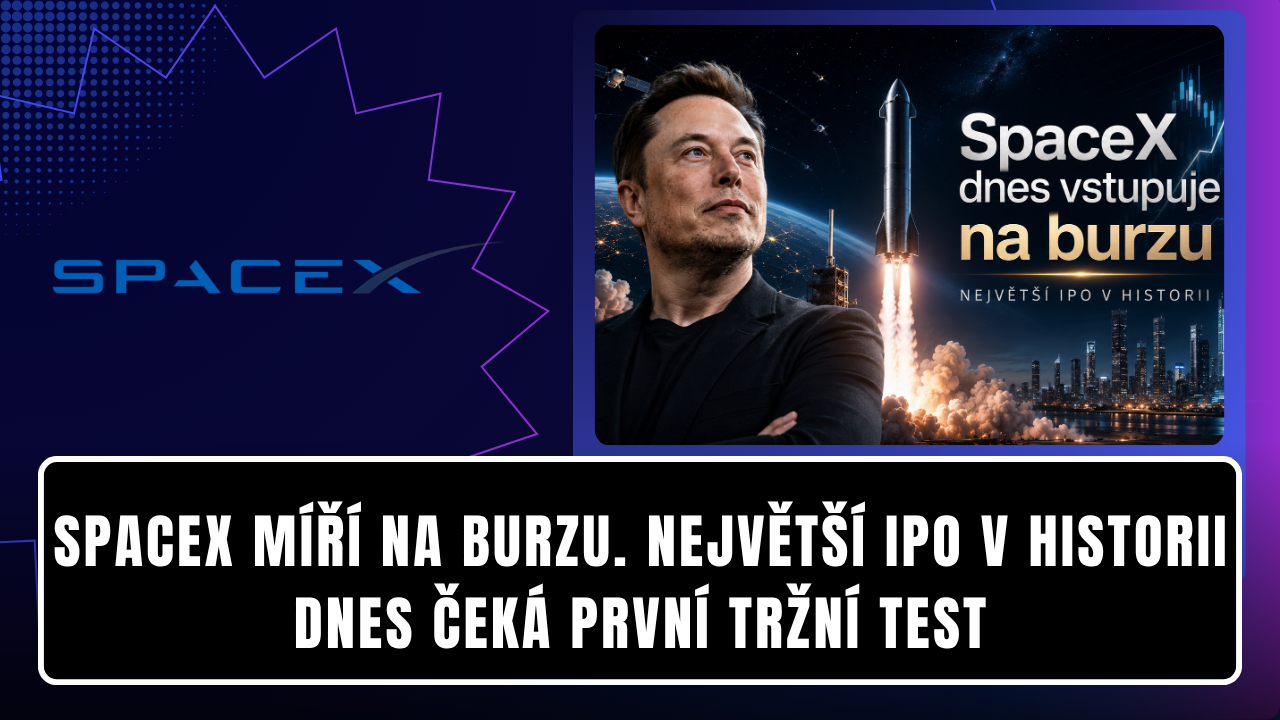 SpaceX míří na burzu. Největší IPO v historii dnes čeká první tržní test