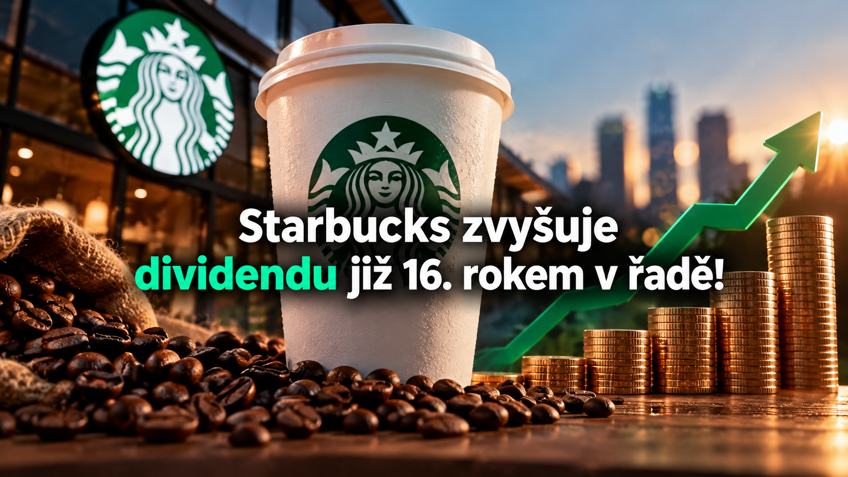 Starbucks zvyšuje dividendu již 16 let. Letošní navýšení je ale jedno z nejmenších
